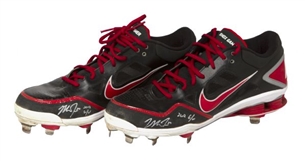 Mike Trout 2012 Rookie Year Game Used and Signed Cleats (Trout LOA)